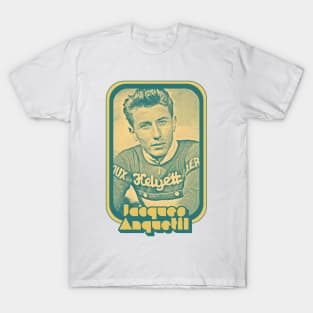 Jacques Anquetil // Retro Style Cycling Fan Art T-Shirt